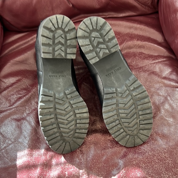 Cole Haan waterproof camea black leather Chelsea booties women’s 11 - Picture 6 of 8